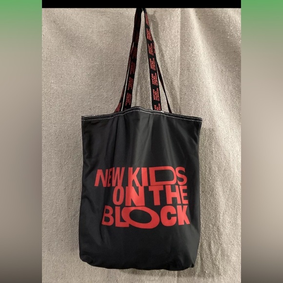 new kids on the block Handbags - New Kids On The Block Concert Tour Fabric Tote Bag NKOTB Boy Band Merchandise